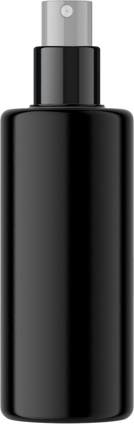Brillenreinigungsspray 50 ml schwarz mit individuellem Etikett